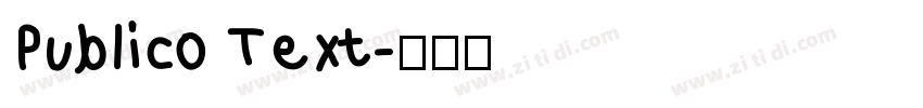 Publico Text字体转换
